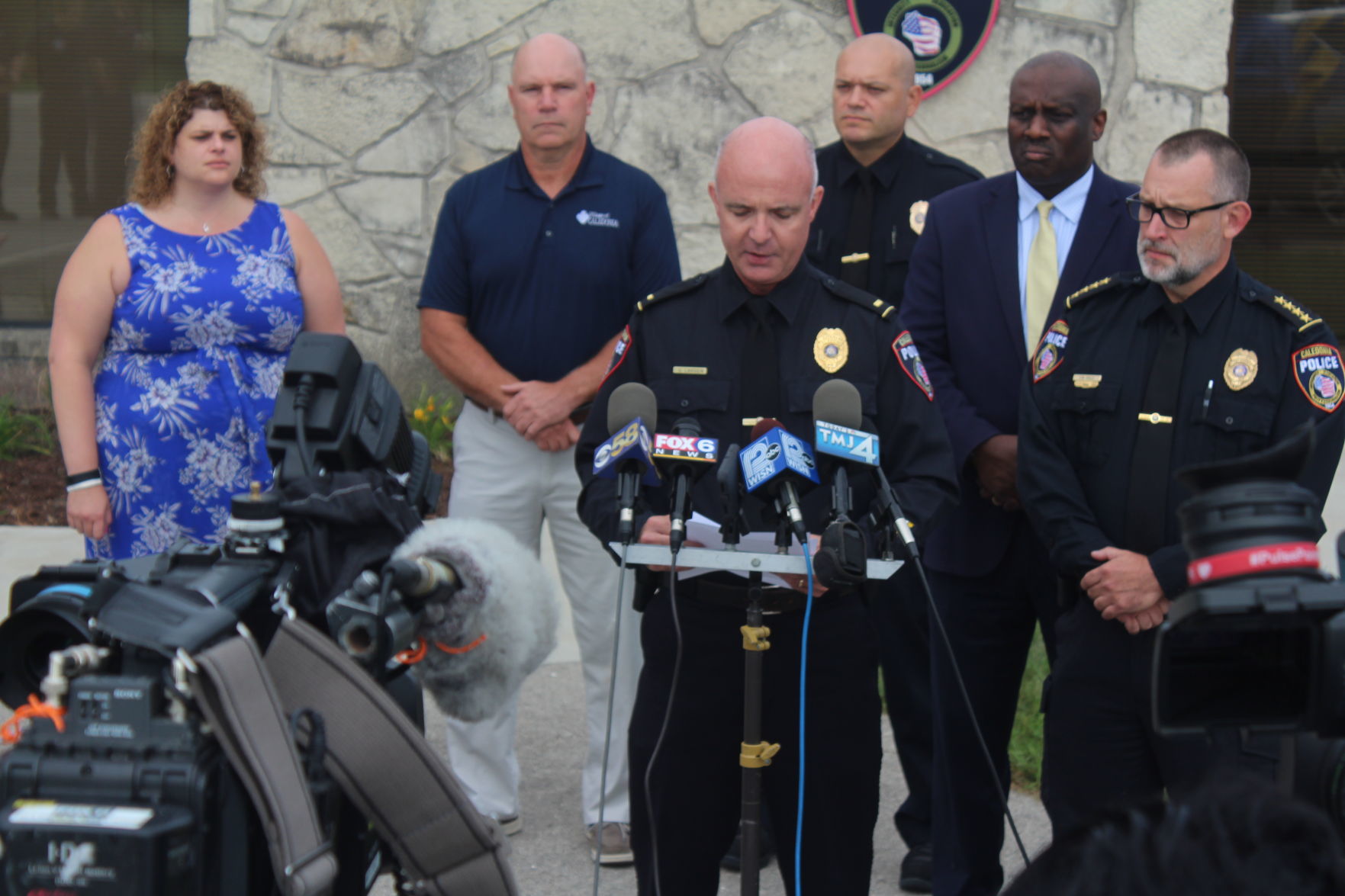 Caledonia shooting press conference, Aug. 19